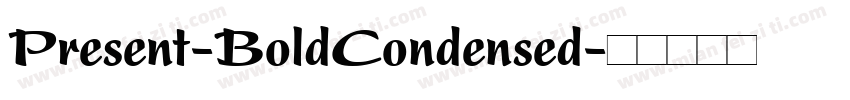 Present-BoldCondensed字体转换