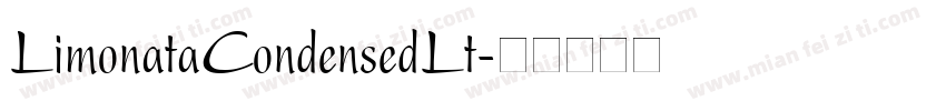 LimonataCondensedLt字体转换