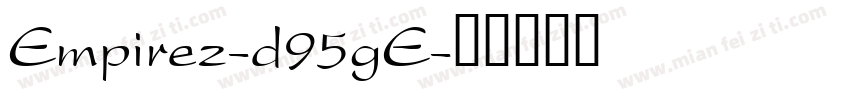 Empirez-d95gE字体转换