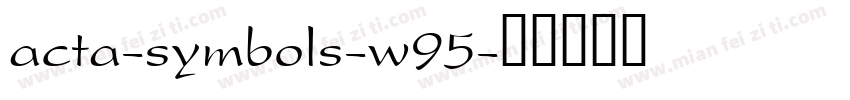 acta-symbols-w95字体转换