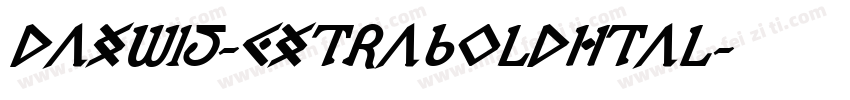 DaxW15-ExtraboldItal字体转换