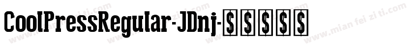 CoolPressRegular-JDnj字体转换
