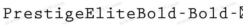 PrestigeEliteBold-Bold字体转换