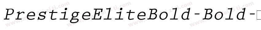 PrestigeEliteBold-Bold字体转换