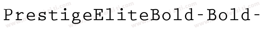 PrestigeEliteBold-Bold字体转换