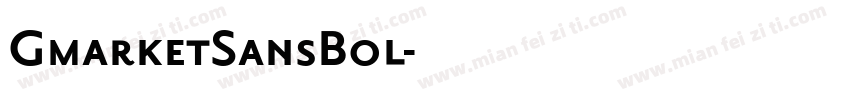 GmarketSansBol字体转换