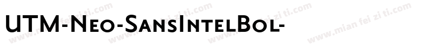 UTM-Neo-SansIntelBol字体转换