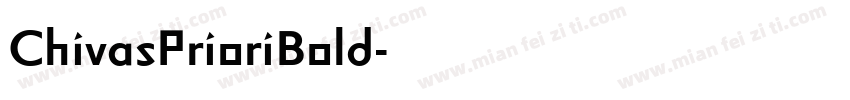 ChivasPrioriBold字体转换