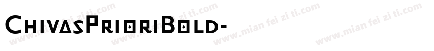 ChivasPrioriBold字体转换
