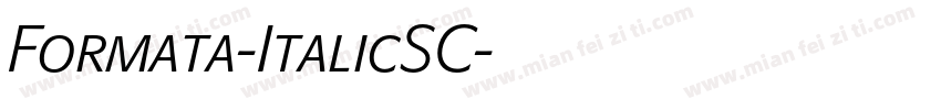 Formata-ItalicSC字体转换