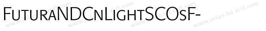 FuturaNDCnLightSCOsF字体转换