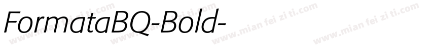 FormataBQ-Bold字体转换