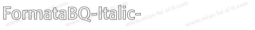 FormataBQ-Italic字体转换