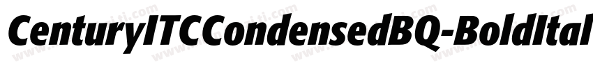 CenturyITCCondensedBQ-BoldItalic字体转换