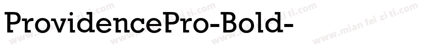 ProvidencePro-Bold字体转换