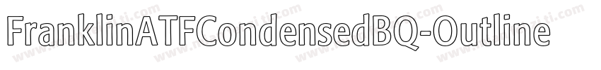 FranklinATFCondensedBQ-Outline字体转换