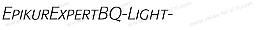 EpikurExpertBQ-Light字体转换