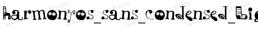 harmonyos_sans_condensed_Light字体转换