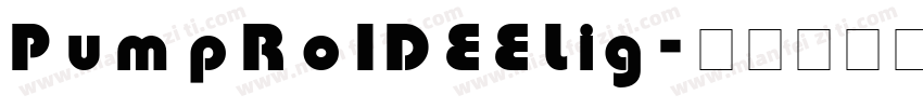 PumpRo1DEELig字体转换