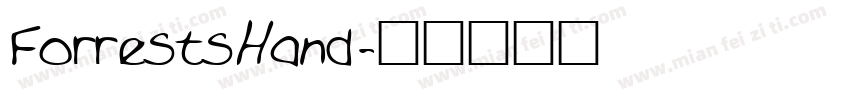 ForrestsHand字体转换