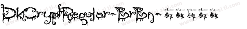 DkCryptRegular-BrBn字体转换