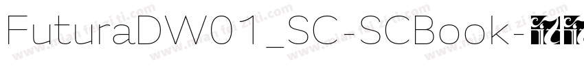 FuturaDW01_SC-SCBook字体转换