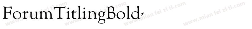 ForumTitlingBold字体转换