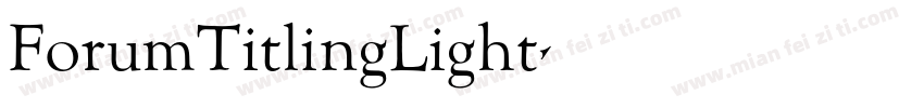 ForumTitlingLight字体转换