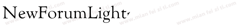 NewForumLight字体转换