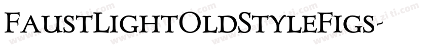FaustLightOldStyleFigs字体转换