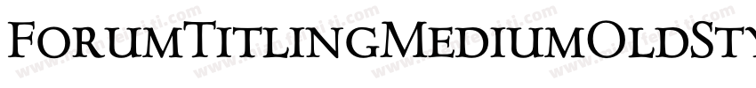 ForumTitlingMediumOldStyleFigs字体转换