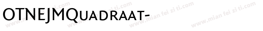 OTNEJMQuadraat字体转换