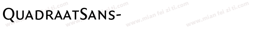 QuadraatSans字体转换