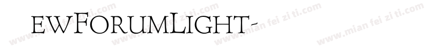 NewForumLight字体转换