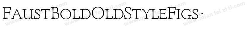 FaustBoldOldStyleFigs字体转换
