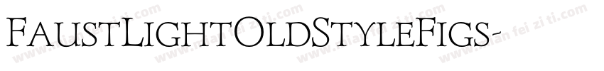 FaustLightOldStyleFigs字体转换