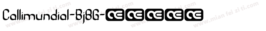 Callimundial-Bj8G字体转换