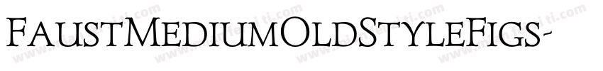 FaustMediumOldStyleFigs字体转换