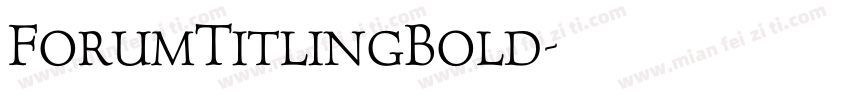 ForumTitlingBold字体转换
