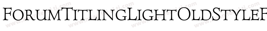 ForumTitlingLightOldStyleFigs字体转换