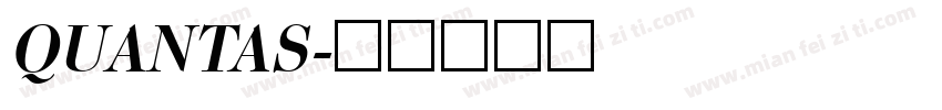 QUANTAS字体转换