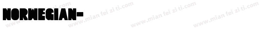 Norwegian字体转换
