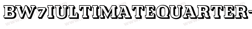 BW7iUltimateQuarter字体转换