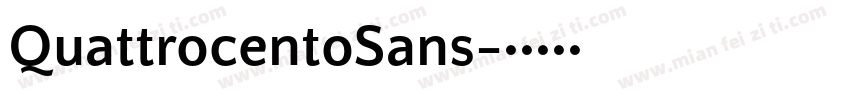 QuattrocentoSans字体转换
