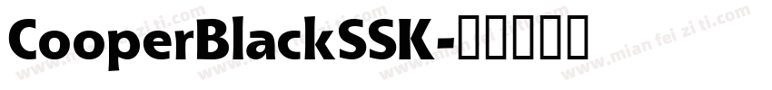 CooperBlackSSK字体转换