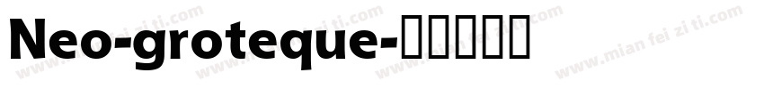 Neo-groteque字体转换