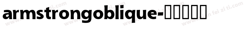 armstrongoblique字体转换
