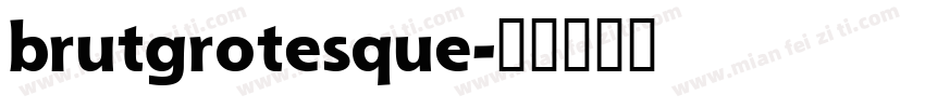 brutgrotesque字体转换