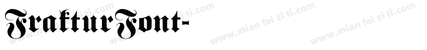 FrakturFont字体转换