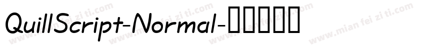 QuillScript-Normal字体转换